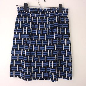 Black and blue patterned skirt